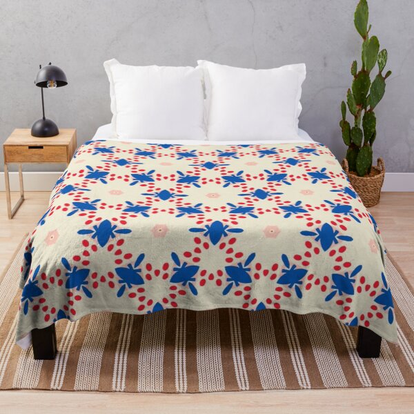 Item preview, Red, White, & Blue Floral Pattern designed and sold by Ellie&CharChar&Evy.