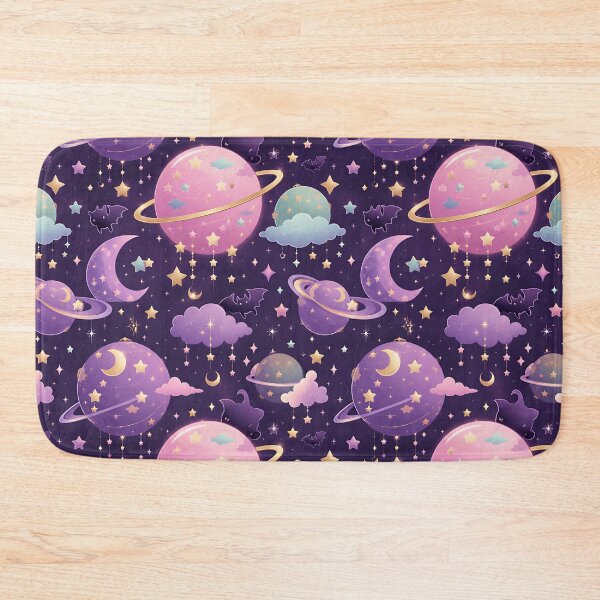 Item preview, Celestial Night Planet Bat Stars Pattern designed and sold by Thai Vibe Studio.