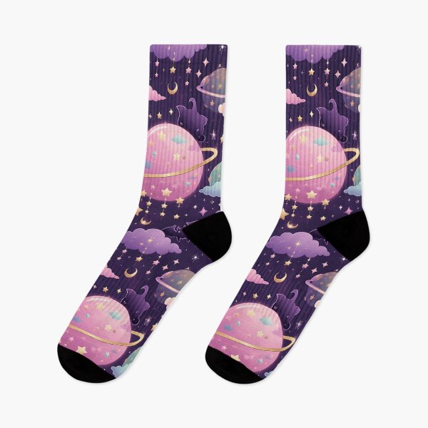 Item preview, Celestial Night Planet Bat Stars Pattern designed and sold by Thai Vibe Studio.