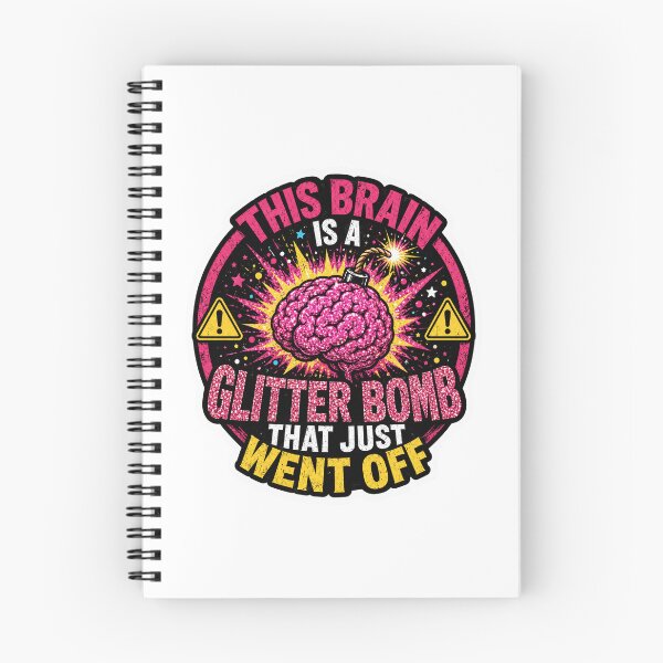 Item preview, This Brain Is A Bomb That Just Went Off ADHD Humor designed and sold by ColeLaniTrading.