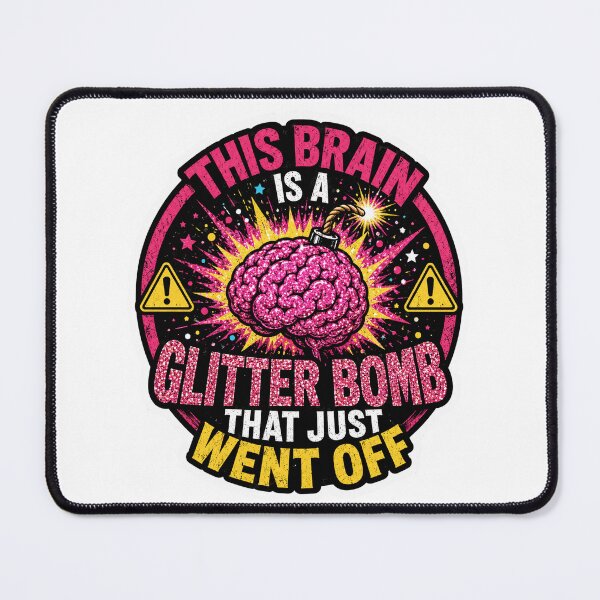 Item preview, This Brain Is A Bomb That Just Went Off ADHD Humor designed and sold by ColeLaniTrading.