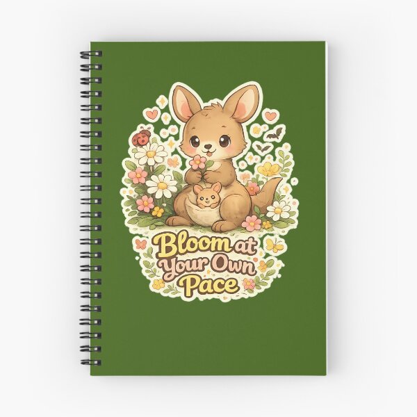 Item preview, Bloom at Your Own Pace – Cute Kangaroo Growth Mindset Design designed and sold by HoMya.