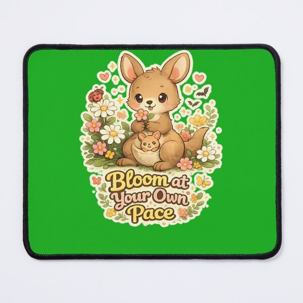 Item preview, Bloom at Your Own Pace – Cute Kangaroo Growth Mindset Design designed and sold by HoMya.