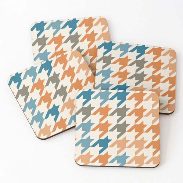 Item preview, Modern Colorful Houndstooth Pattern Nostalgie designed and sold by TexSta.