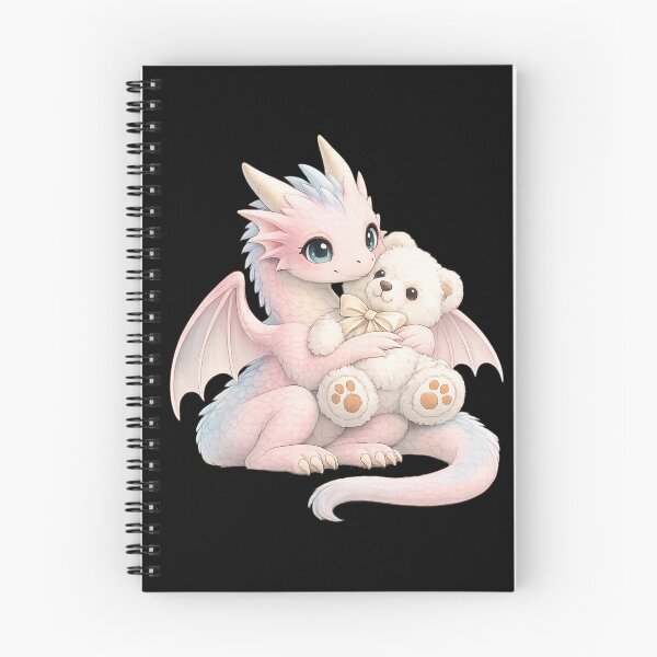 Item preview, Cute Pink Dragon Hugging Teddy Bear designed and sold by Hatchling Hollow.