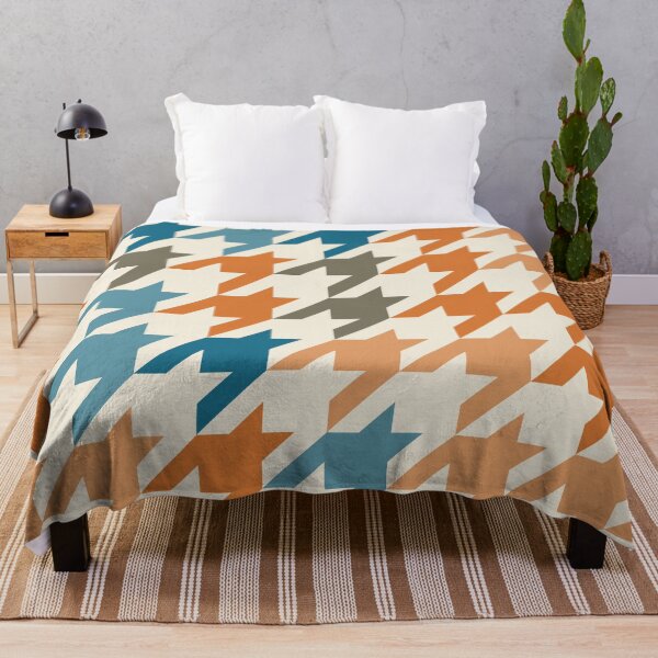 Item preview, Modern Colorful Houndstooth Pattern Nostalgie designed and sold by TexSta.
