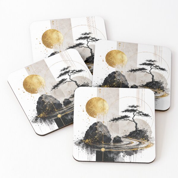 Item preview, Serene Minimalist Landscape Print designed and sold by Abstract Miracles.