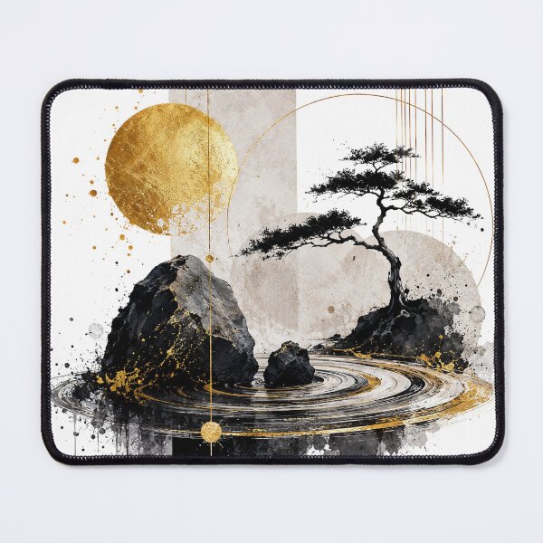 Item preview, Serene Minimalist Landscape Print designed and sold by Abstract Miracles.