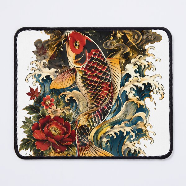 Item preview, Storm Koi – Japanese Koi Fish Thunder Dark Fantasy Art designed and sold by kaxymax.