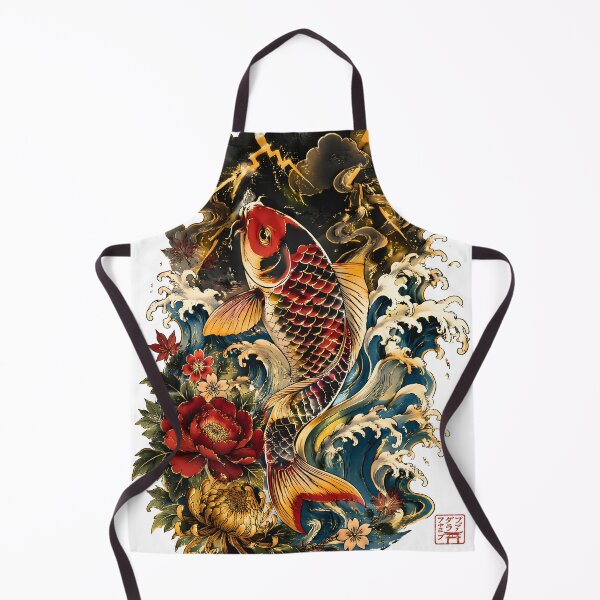 Item preview, Storm Koi – Japanese Koi Fish Thunder Dark Fantasy Art designed and sold by kaxymax.