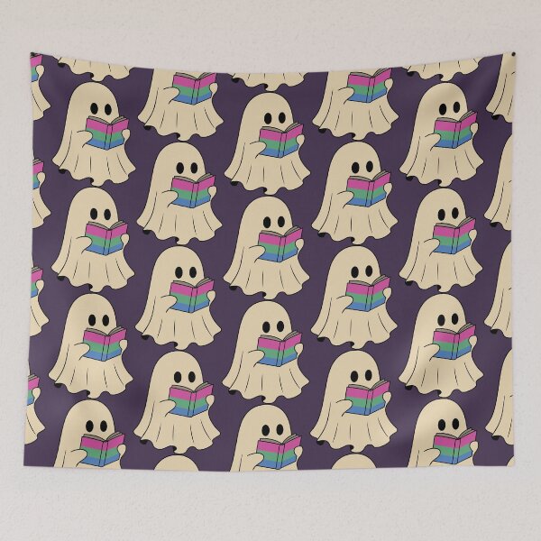 Item preview, Polysexual Halloween Ghost Reading Book designed and sold by Cannaxes Studio.