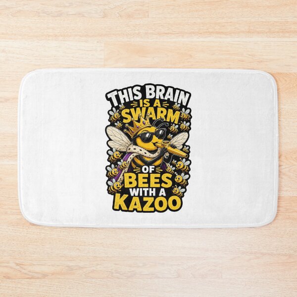 Item preview, This Brain Is A Swarm Of Bees With A Kazoo Funny Bee Humor designed and sold by ColeLaniTrading.