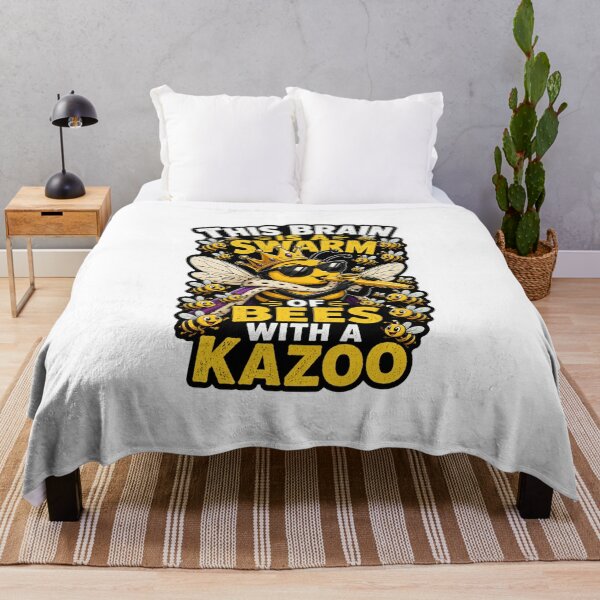 Item preview, This Brain Is A Swarm Of Bees With A Kazoo Funny Bee Humor designed and sold by ColeLaniTrading.