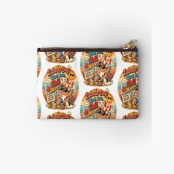 Item preview, Funny Retro Labour Day Work Less Chill More Cute Long Weekend Design designed and sold by InspiredCreatives.