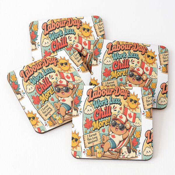 Item preview, Funny Retro Labour Day Work Less Chill More Cute Long Weekend Design designed and sold by InspiredCreatives.