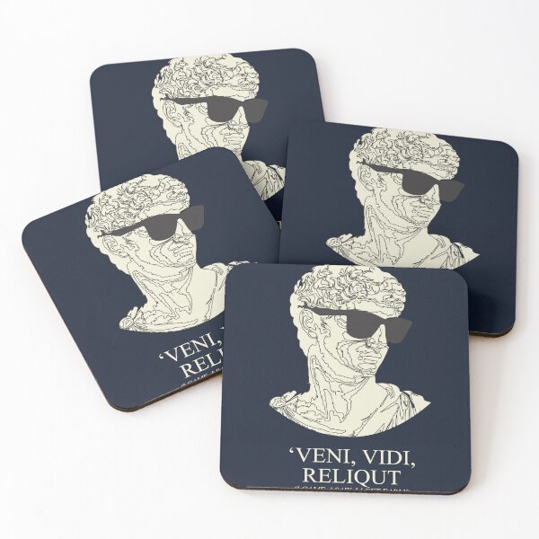 Item preview, Veni Vidi Reliqui Greek Bust Sunglasses Introvert Meme designed and sold by Joshbrowny.