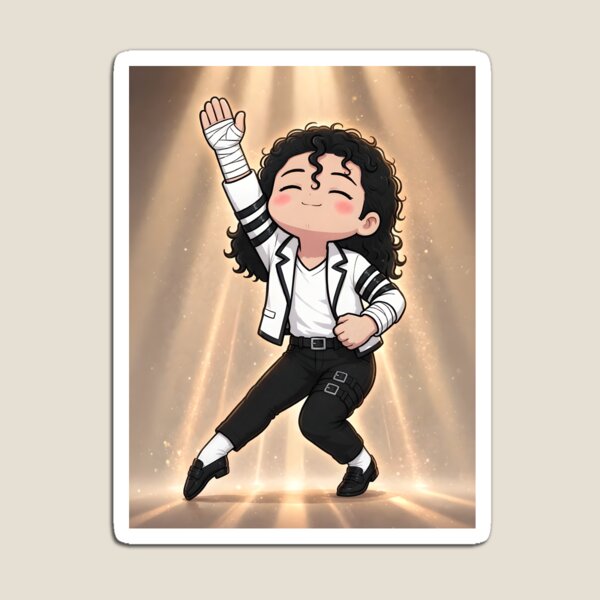 Item preview, Michael Jackson Human Nature Chibi King of Pop designed and sold by ICANTWithoutCOFFEE.