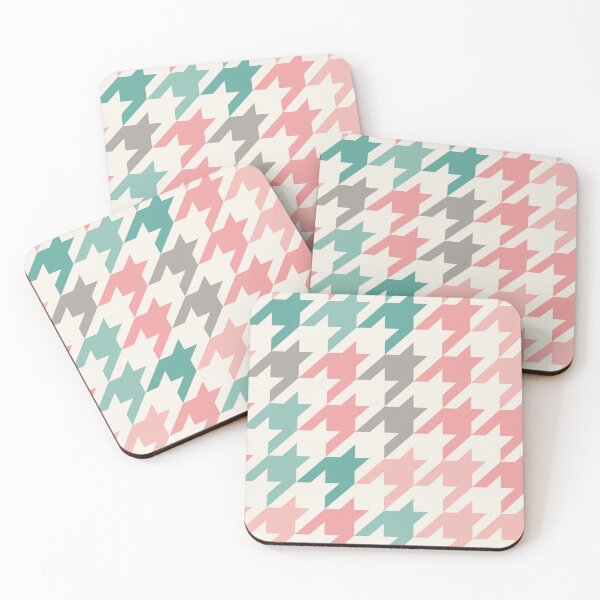 Item preview, Modern Colorful Houndstooth Pattern Peach designed and sold by TexSta.