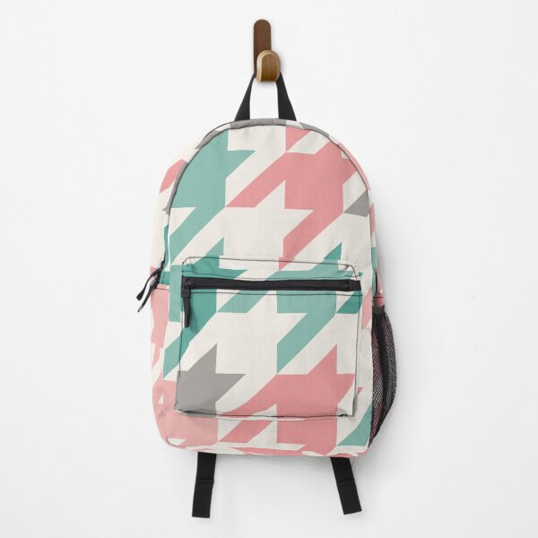 Item preview, Modern Colorful Houndstooth Pattern Peach designed and sold by TexSta.