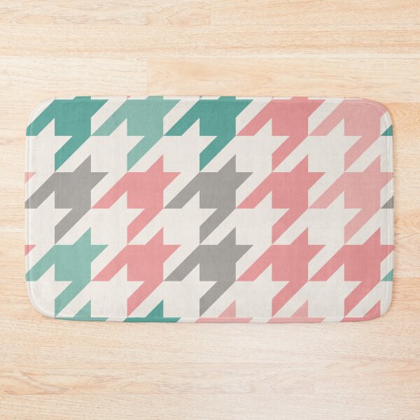 Item preview, Modern Colorful Houndstooth Pattern Peach designed and sold by TexSta.