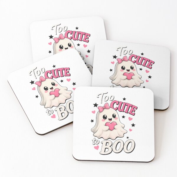 Item preview, Too Cute to Boo – Cute Ghost with Heart Halloween Design designed and sold by SVALANART.