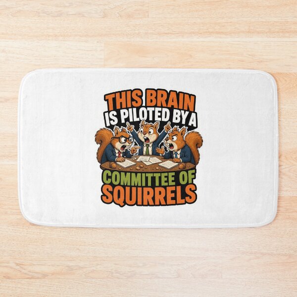Item preview, This Brain Is Piloted By A Committee Of Squirrels Funny Squirrel Humor designed and sold by ColeLaniTrading.