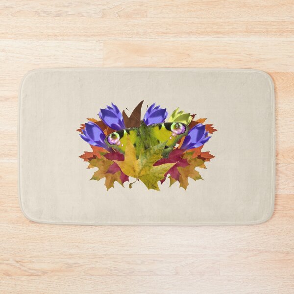 Item preview, Colorful autumn collage with flowers, leaves and butterfly designed and sold by mariya-ivanova.