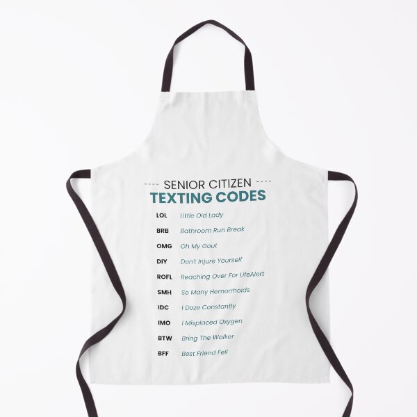 Item preview, Senior Citizen Texting Codes | Funny Senior Humor & Aging Jokes designed and sold by doingly.