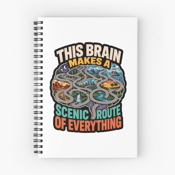 Item preview, This Brain Makes A Scenic Route Of Everything Creative Mind Road Trip designed and sold by ColeLaniTrading.