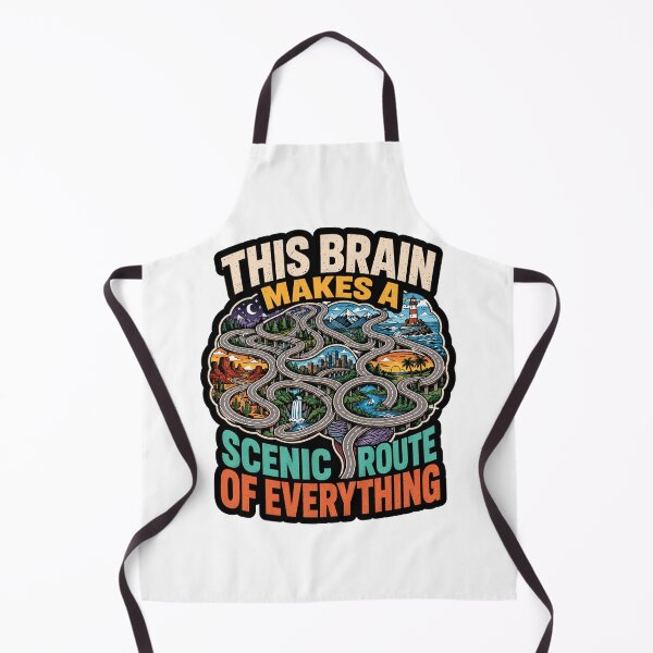 Item preview, This Brain Makes A Scenic Route Of Everything Creative Mind Road Trip designed and sold by ColeLaniTrading.
