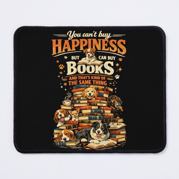 Item preview, Book Stack & Dogs: You Can't Buy Happiness designed and sold by Pineapple-Tree.