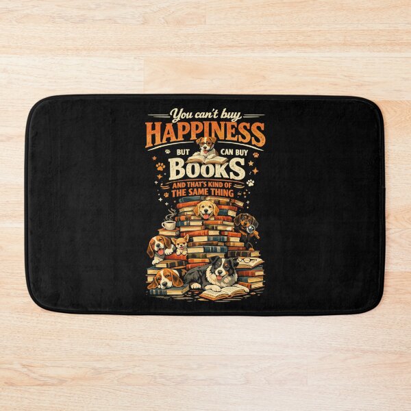 Item preview, Book Stack & Dogs: You Can't Buy Happiness designed and sold by Pineapple-Tree.