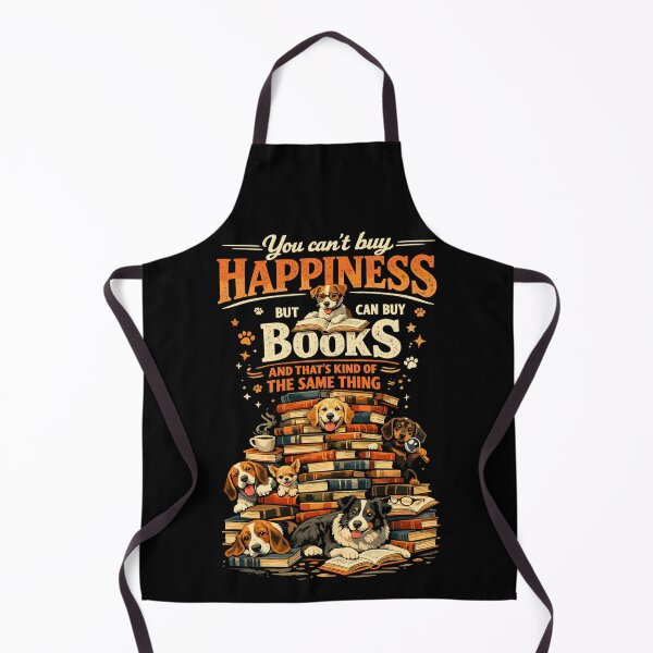 Item preview, Book Stack & Dogs: You Can't Buy Happiness designed and sold by Pineapple-Tree.