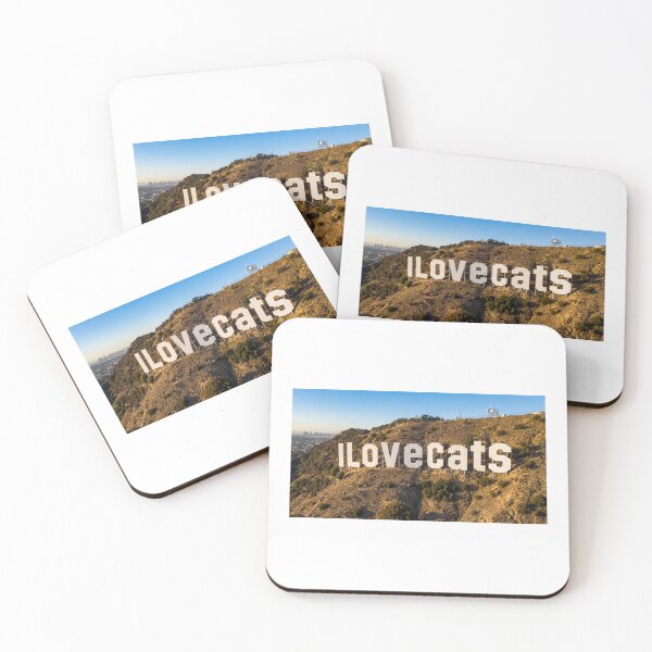 Item preview, I Love Cats Hollywood Sign Parody designed and sold by CornershopTee.