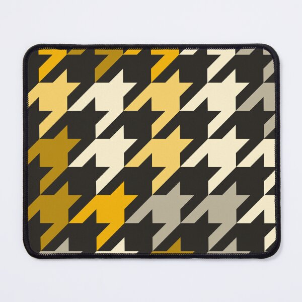 Item preview, Modern Colorful Houndstooth Pattern Gold designed and sold by TexSta.