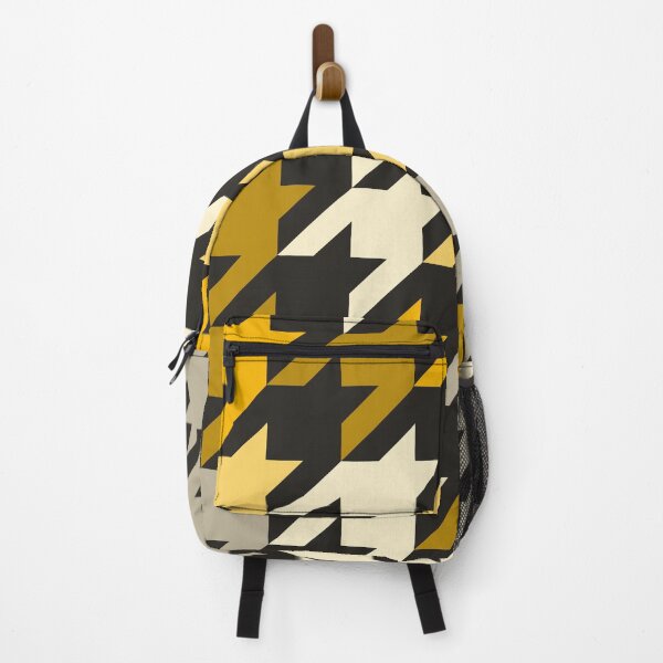 Item preview, Modern Colorful Houndstooth Pattern Gold designed and sold by TexSta.