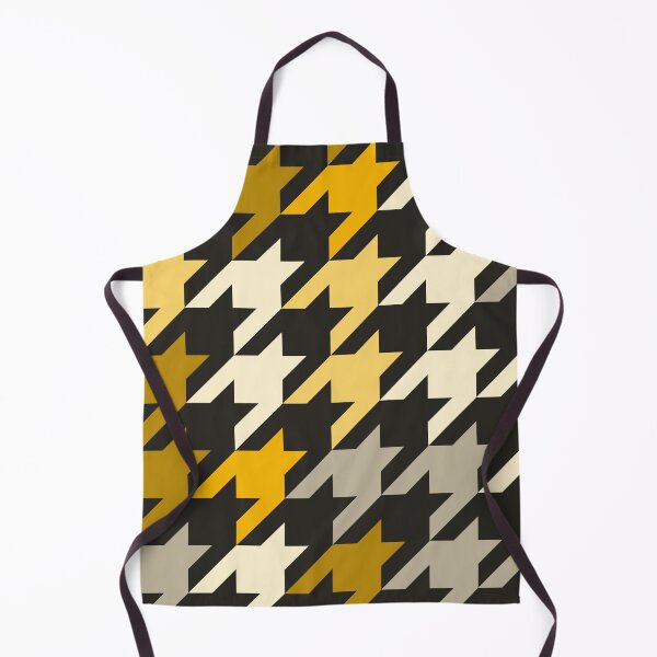 Item preview, Modern Colorful Houndstooth Pattern Gold designed and sold by TexSta.