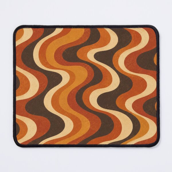 Item preview, Lava Flow Groovy Retro Pattern designed and sold by Golden Era Studio.