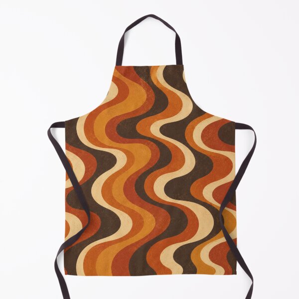 Item preview, Lava Flow Groovy Retro Pattern designed and sold by Golden Era Studio.
