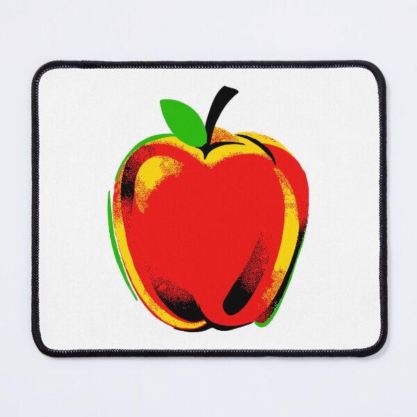 Item preview, Vibrant Pop Art Textured Red Apple Graphic designed and sold by Vision Crafted.