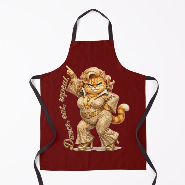 Item preview, Fifi Fierce – Dance Eat Repeat – Glamorous Cat designed and sold by flashARTstudio.