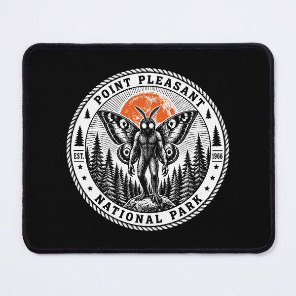 Item preview, Local Cryptid National Park Badge — Vintage Winged Forest Creature designed and sold by Uglyandcute.