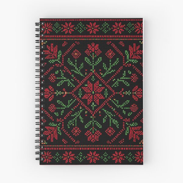 Item preview, Palestinian Tatreez Floral Embroidery | Traditional Cross Stitch Pattern designed and sold by BrainCurves.