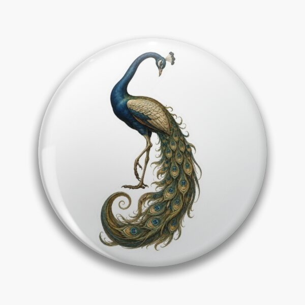 Item preview, Elegant Vintage Illustration Peacock designed and sold by Snurly.