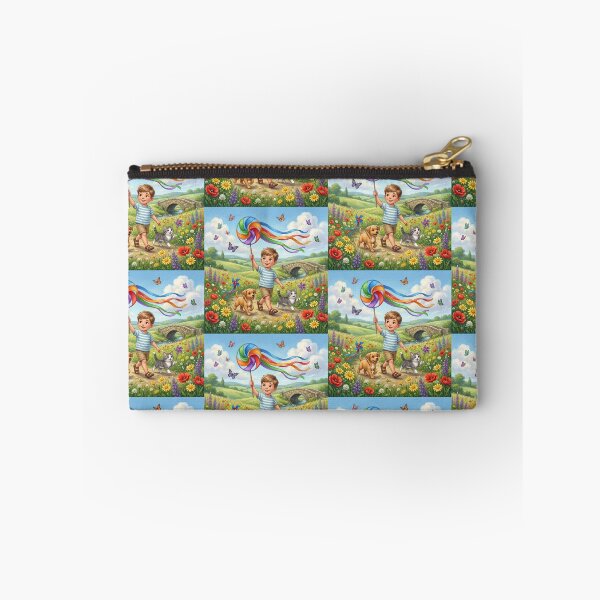 Item preview, Child's walk in a blooming nature scene. designed and sold by JoyNest = "The nest of joy".