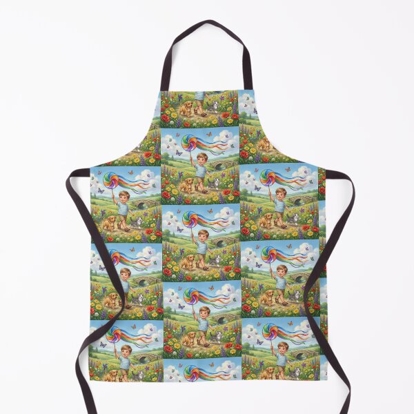 Item preview, Child's walk in a blooming nature scene. designed and sold by JoyNest = "The nest of joy".