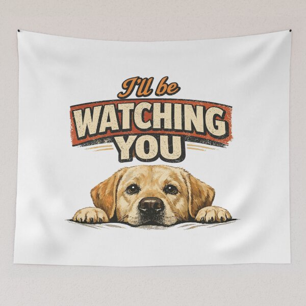 Item preview, Labrador Retro Shirt - I'll be watching you designed and sold by Pineapple-Tree.