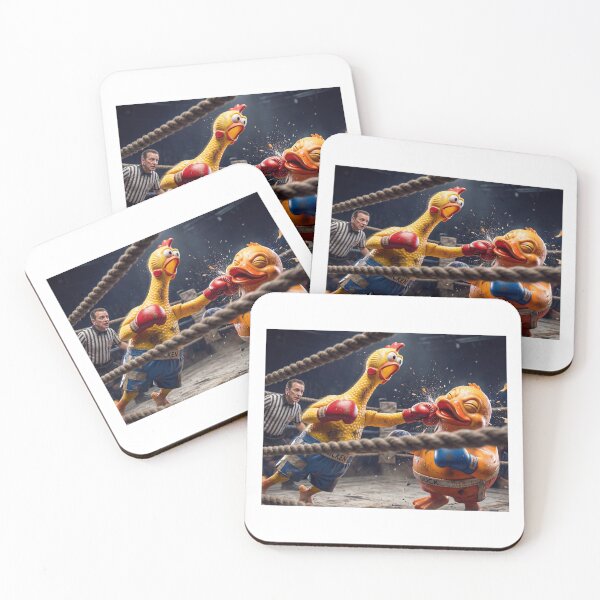 Item preview, Rubber Duck vs Rubber Chicken Boxing Match designed and sold by CornershopTee.