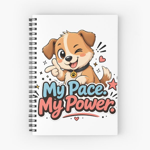 Item preview, My Pace. My Power. – Cute Winking Dog Motivation Design designed and sold by HoMya.