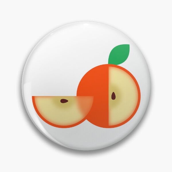 Item preview, Minimalist Split Apple and Slice Fruit Graphic designed and sold by Vision Crafted.
